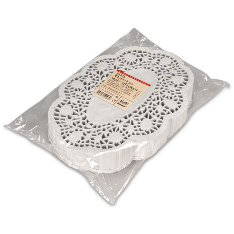 Produktbild von Duni Tortenspitzen 240 Stück – 30 X 40 Cm, Eckig, Schwarz – Plattenpapier Für Kuchen & Torten, Lebensmittelecht
