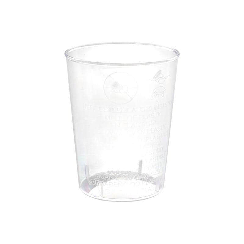 Einweg-Schnapsglas, 2cl/4cl, glasklar für Shots & Party-Drinks