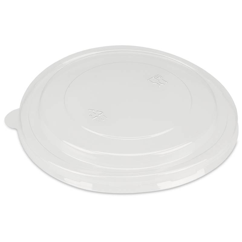 Deckel für Salatschalen, Pappe pure rund 15 cm braun