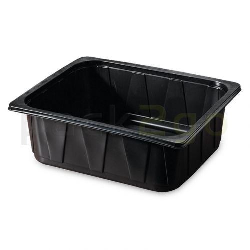 PP-Schale Gastronorm 325x265mm (1/2GN) von Duni, schwarz - 6300ml # 115544
