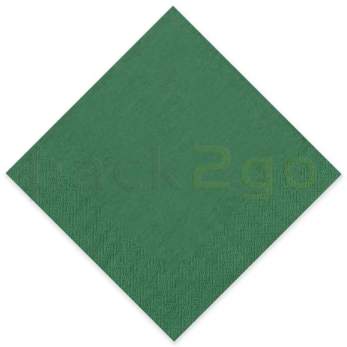 Tissue-servetten GOURMET, 40x40 1/4 vouw, 3-laags - celstofservetten - donkergroen