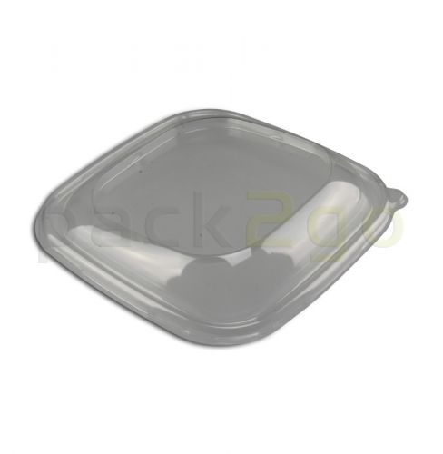 Deckel RPET für Schale aus Bagasse, schräg, 