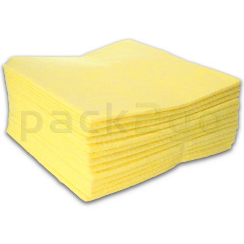 Allzwecktuch-Vlies, 38x38cm Vliestuch, Universal-Reinigungstuch - gelb (mit Farbcodierung)