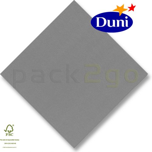 Dunilin-Servietten 40x40cm - Granite grey, grau (Airlaid-Serviette, textiler Charakter) # 156929