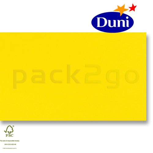 Dunilin-Mitteldecken 84x84cm - Gelb (Airlaid-Tischdecke, textiler Charakter) # 322522
