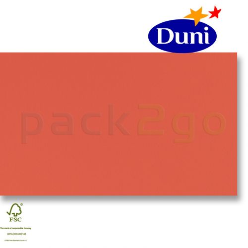 Dunilin-Mitteldecken 84x84cm - Terracotta (Airlaid-Tischdecke, textiler Charakter) # 180490