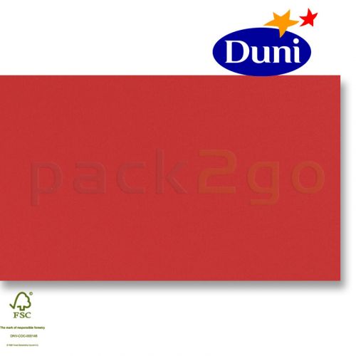 Dunilin-tête-à-têtes 84x84cm - rood (airlaid tafelkleed, textiel karakter) # 322102