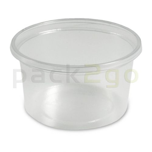 Dressingbeker, verpakkingsbeker PP, doorzichtig, rond - 80ml