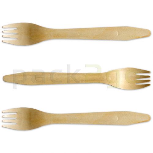 houten vork, premium - 16,5 cm, milieuvriendelijk tafelvork, Houten bestek voor moderne to-go/takeaway