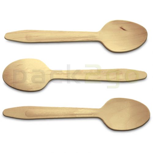 Holzlöffel, Premium - 16cm, umweltfreundlicher Menülöffel, Holzbesteck für modernes To Go / Take Away