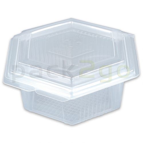 Haushaltsboxen sechseckig mit Deckel - 750ml