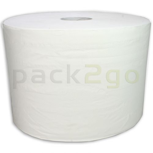 Putzrollen Maxi 2-lagig weiß 24x35cm, Putztuchrolle - 510m