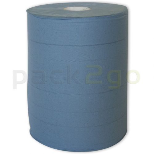 Poetsrollen Profi blauw 380 m, poetsdoekrol 2-laags 37 x 38 cm