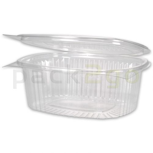Salatschale oval - PET mit Deckel - 750ml