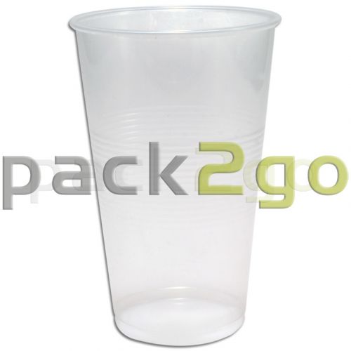 Plastikbecher, transparent klar, PP Kunststoff-Trinkbecher (Kaltgetränkebecher) -  0,3l