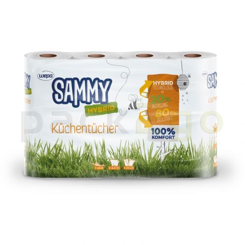 Küchenrollen 3-lagig, hochweiß, Küchentücher-Rollen, 51 Blatt, TOP-Gastro-Qualität