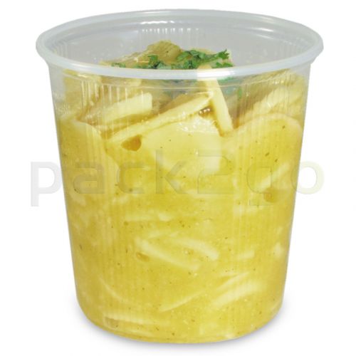 Feinkostbecher, Verpackungsbecher, PP, transparent, rund - 500ml
