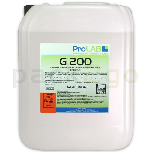 G-200 glansspoelmiddel voor spoelmachines - vloeibaar (ProLAB), 10l jerrycan