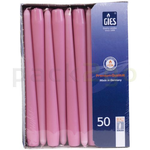 Spitzkerzen (GIES) - Altrosa, 245 / 23mm Gastro 100 Stück