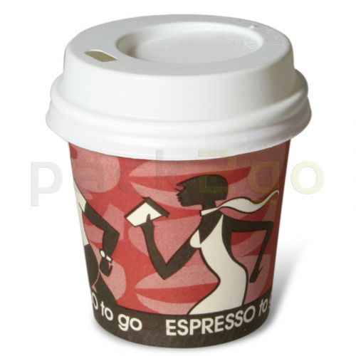 Deckel für Espresso to go Becher 0,1l 1000Stk mit Trinkloch 