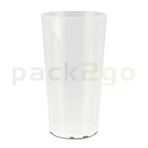 Einweg Trinkbecher 0,2l Einwegbecher Hart Plastik Glasklar Stabile Becher 