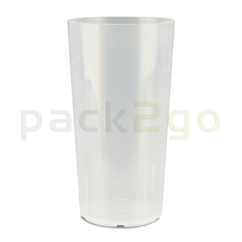 30 transparente Plastik Mehrweg Trinkbecher 0,4 l Partybecher Plastikbecher 