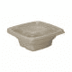 Schalen van bagasse, rechthoekig (composteerbaar), "Be Pulp" - 15x15cm, 500ml