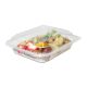 Salatschalen, PET, quadratisch, stapelbar mit Deckel - 1500ml