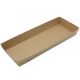 Foodtray "XXL" van kraftpapier (composteerbaar), bruin - 380x140x47mm