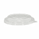 rPET-Deckel für Salatschalen aus Kraftpapier, glasklar - Ø144mm