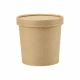 Soup To Go Becher mit Deckel, 12oz/350ml, für Suppenbars - braun
