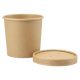 Soup To Go Becher mit Deckel, 12oz/350ml, für Suppenbars - braun