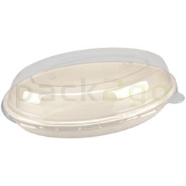 Deckel RPET F r Schale Aus Bagasse Oval Eco Friendly 203x135mm deckel-rpet-f-r-schale-aus-bagasse-oval-eco-friendly-203x135mm