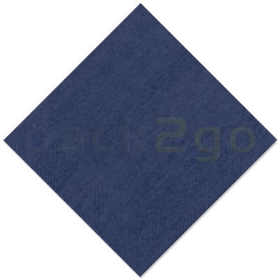 Tissue-Servietten GOURMET, 33x33 1/4 Falz, 3-lagig - dunkelblau - Zellstoffservietten farbige