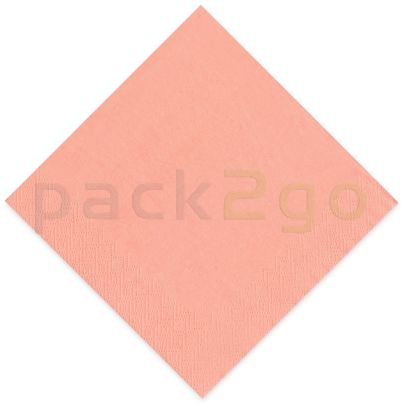 Tissue-Servietten GOURMET, 33x33 1/4 Falz, 3-lagig - apricot - Zellstoffservietten farbige