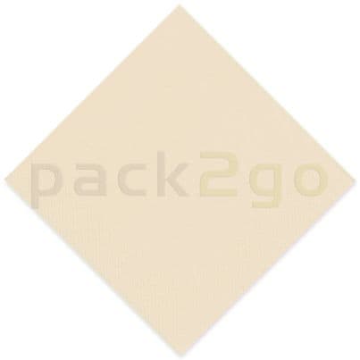 Tissue-Servietten GOURMET, 33x33 1/4 Falz, 3-lagig - champagner - Zellstoffservietten farbige (ivory)