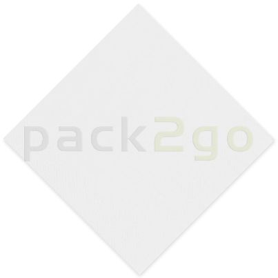 Tissue-Servietten GOURMET, 40x40 1/4 Falz, 2-lagig - weiß - Zellstoffservietten
