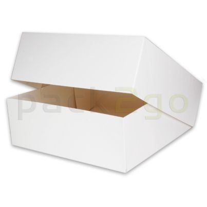 Tortenkarton 32x32x11cm weiß, Verpackung für Torten, Kuchen