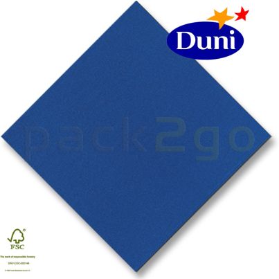 Dunilin-Servietten 40x40cm - Dunkelblau (Airlaid-Serviette, textiler Charakter) # 330657