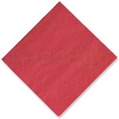 Tissue-Servietten, 24x24 1/4, 3-lagig - kirschrot - Cocktailservietten farbige 