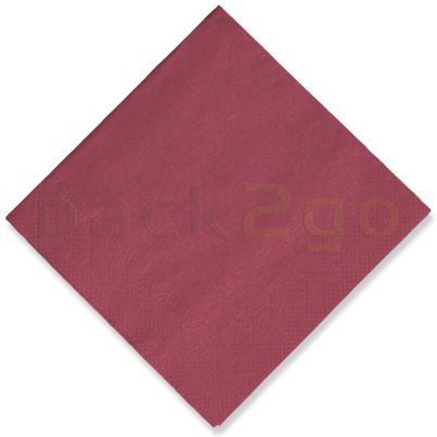 Tissue-Servietten, 24x24 1/4, 3-lagig - bordeaux - Cocktailservietten farbige
