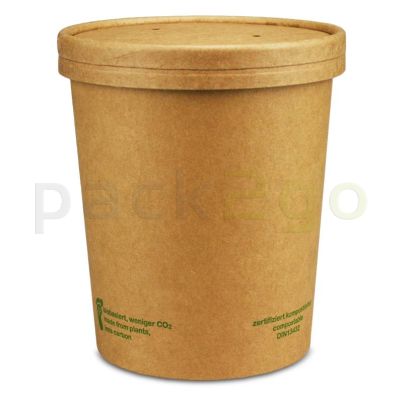 Kompostierbarer Soup To Go-Container 