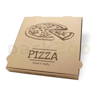 Pizzakarton Fresh & Tasty 30x30x4cm geschlossen