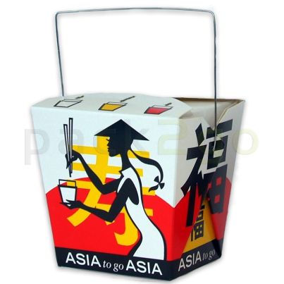 Asia Box, Foldpak mit Henkel ''Asia Grabbers'' 26oz/750ml