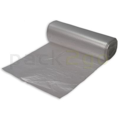 Müllbeutel HDPE (Niederdruck) ca. 60l, reißfest T10 - weiß transparent