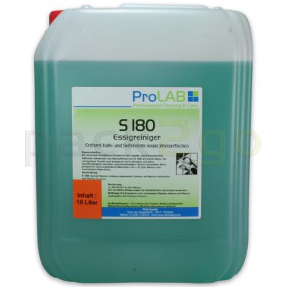 S-180 - Professioneller Essigreiniger (ProLAB), biologisch abbaubar, 10L Kanister
