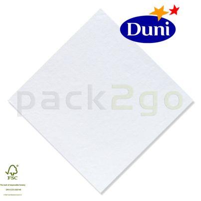 Duni Zelltuch-Servietten 40x40cm - Weiß (Dunicel-Servietten, Tissue, 3-lagig) # 213011