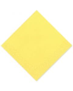 Tissue-Servietten GOURMET, 33x33 1/4 Falz, 3-lagig - gelb - Zellstoffservietten farbige