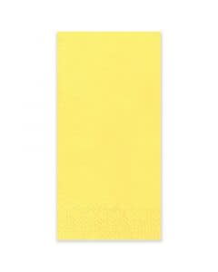 Tissue-Servietten GOURMET, 33x33 1/8 Falz, 3-lagig, Kopffalz - gelb - farbige Zellstoffservietten