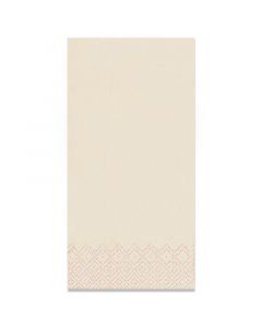 Tissue-Servietten GOURMET, 40x40 1/8 Falz, 3-lagig, Kopffalz - champagner - farbige Zellstoffservietten
